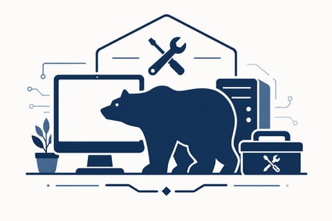 A laptop being picked up for repair and returned working